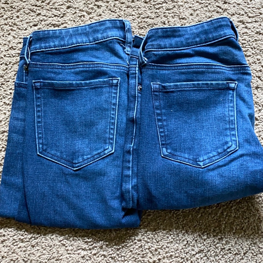 2 aero pastel dark wash jeans (low rise)